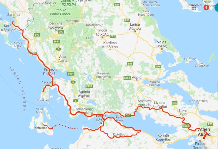 from ksamil to athens