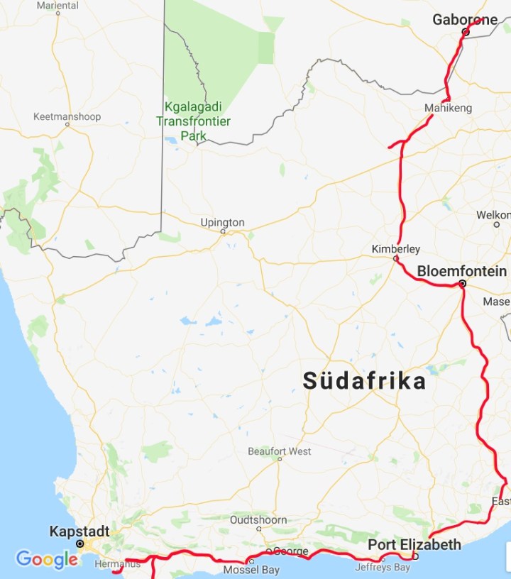 from palapye to hermanus